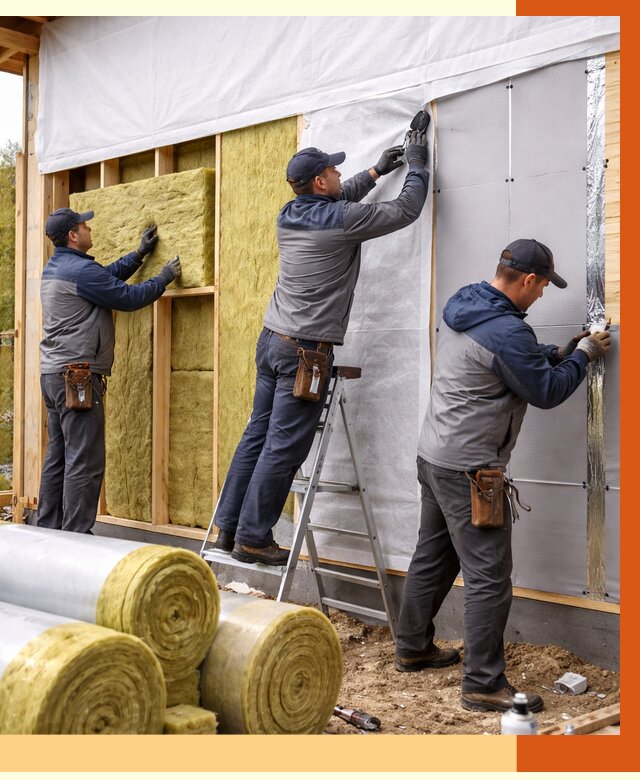 Утепление каркасного дома в Майкопе от 4246 руб./м2 — профессионально | ТепломастерМкп