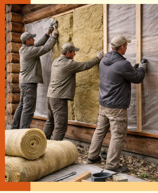 Утепление деревянного дома в Майкопе эффективными технологиями