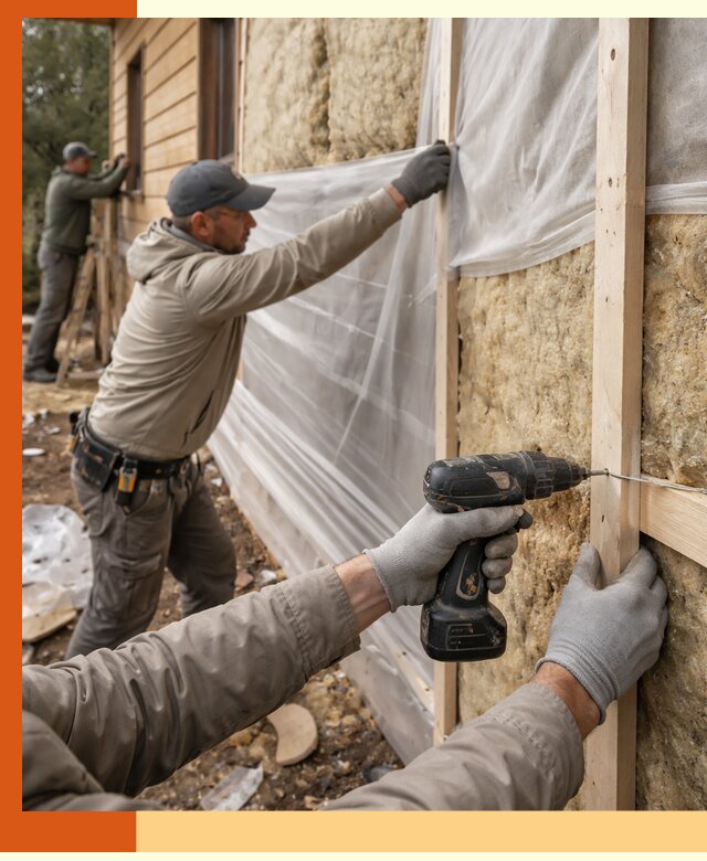 Утепление дома из бруса в Майкопе качественно и долговечно