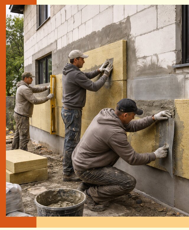 Утепление дома из газобетона в Майкопе качественно и долговечно