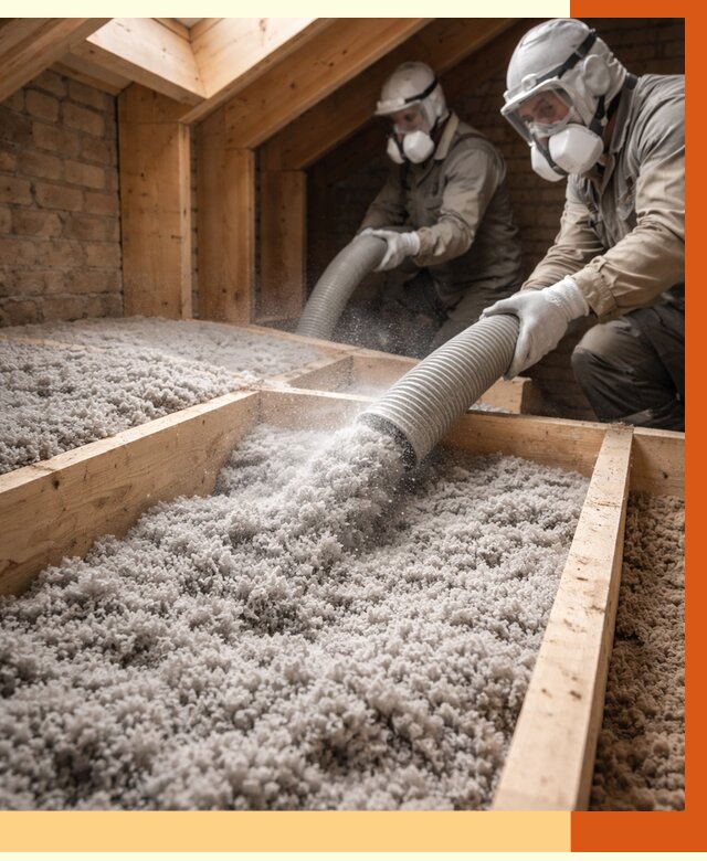 Утепление коттеджа эковатой в Майкопе от 2527 руб./м² — комплексная задувка и монтаж | ТепломастерМкп