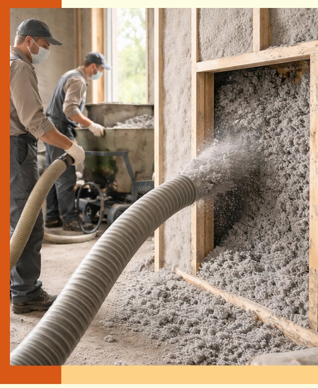 Утепление коттеджа эковатой в Майкопе с гарантией качества