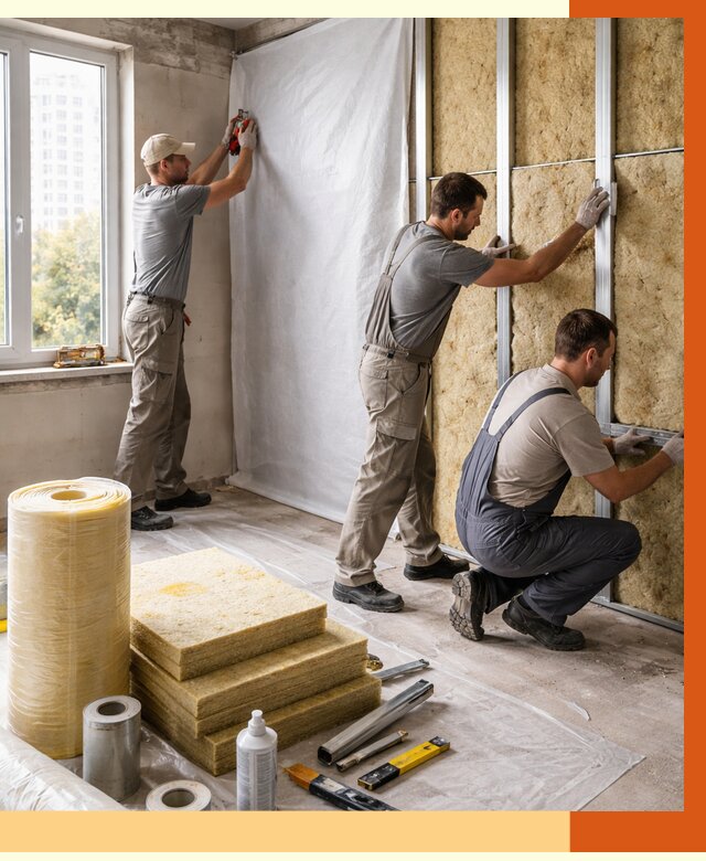 Утепление квартиры в Майкопе от 4549 руб/м2 — утеплить квартиру изнутри и снаружи | ТепломастерМкп