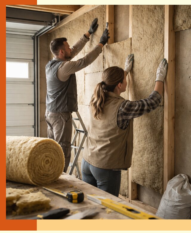 Утепление гаража изнутри в Майкопе: быстро и надежно
