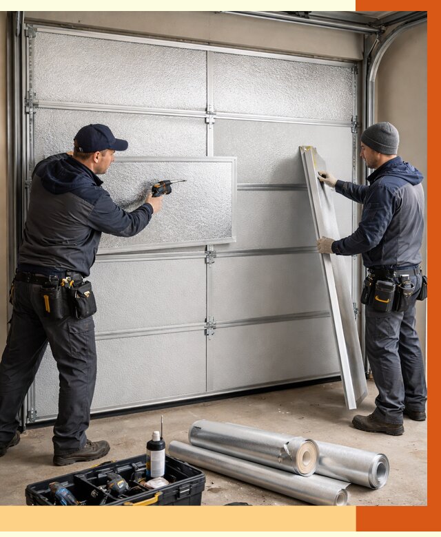 Утепление гаражных ворот в Майкопе от 7936 руб/м2 — надежно и быстро | ТепломастерМкп