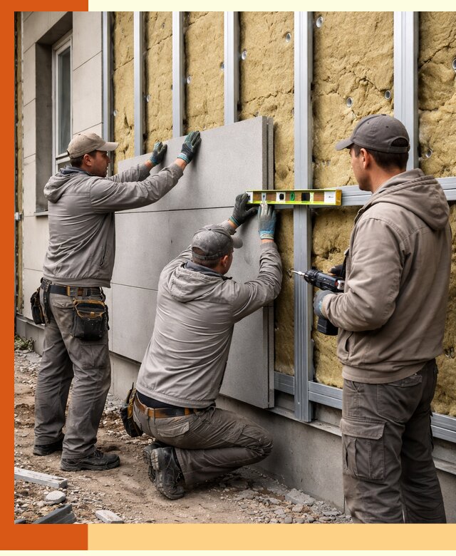 Утепление вентилируемого фасада под ключ в Майкопе