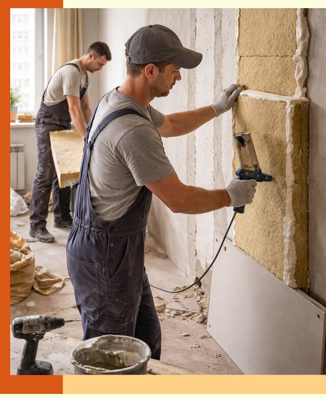 Утепление стен изнутри в Майкопе — качественно и эффективно