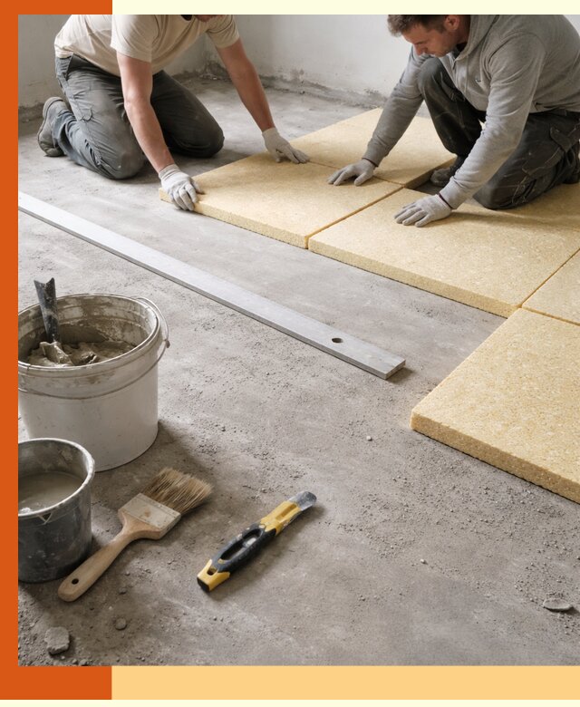 Утепление бетонного пола в Майкопе профессионально и недорого