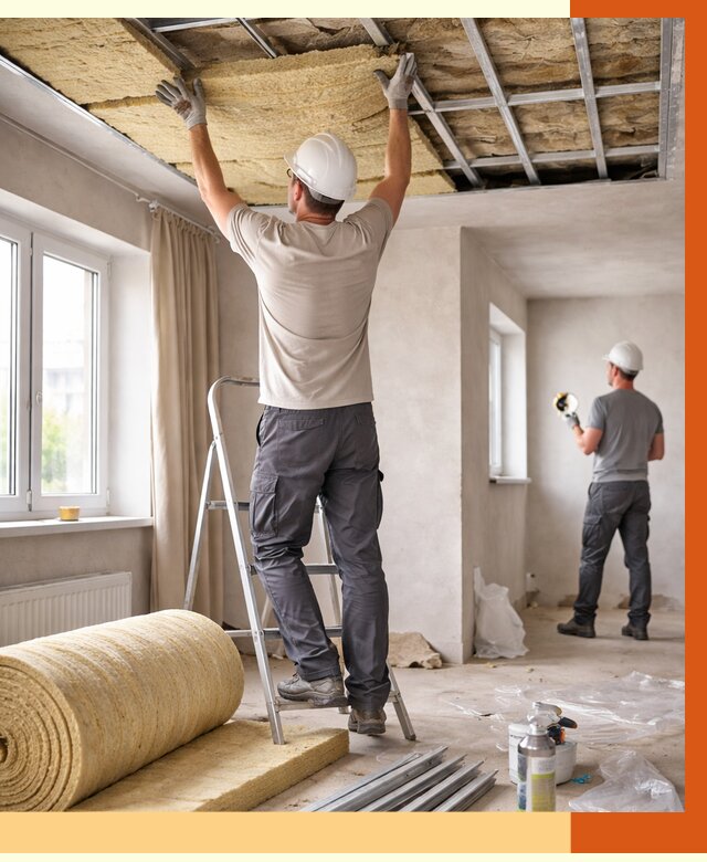 Утепление потолка в частном доме в Майкопе от 960 руб./м² — работы под ключ | ТепломастерМкп