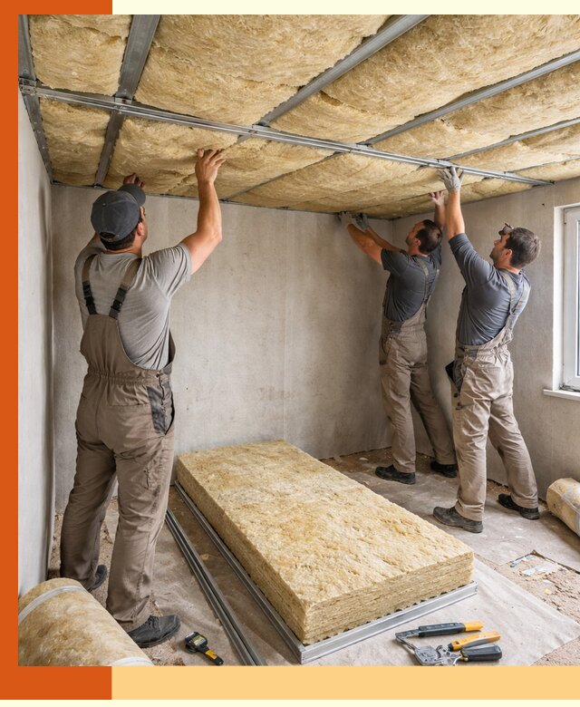 Утепление потолка в Майкопе — тепло и без сквозняков