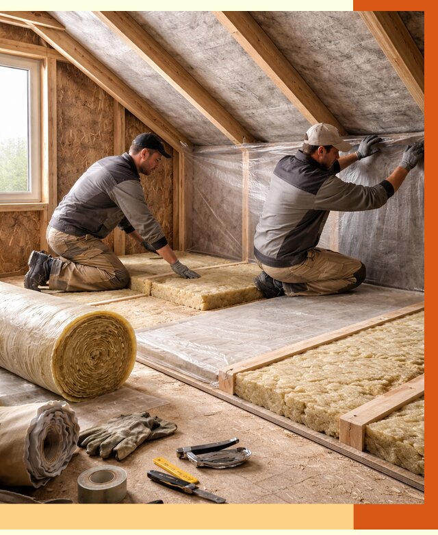 Утепление чердака в Майкопе от 7582 руб/м² — теплоизоляция и комплексное утепление под ключ | ТепломастерМкп