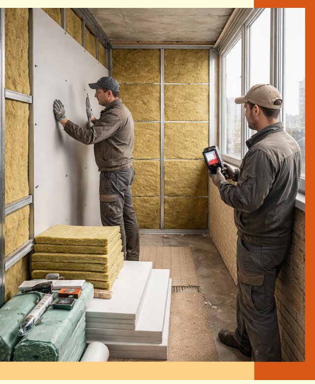 Утепление балкона в Майкопе от 4549 руб. под ключ | ТепломастерМкп