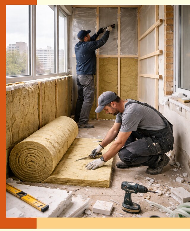 Утепление балкона под ключ в Майкопе качественно и быстро