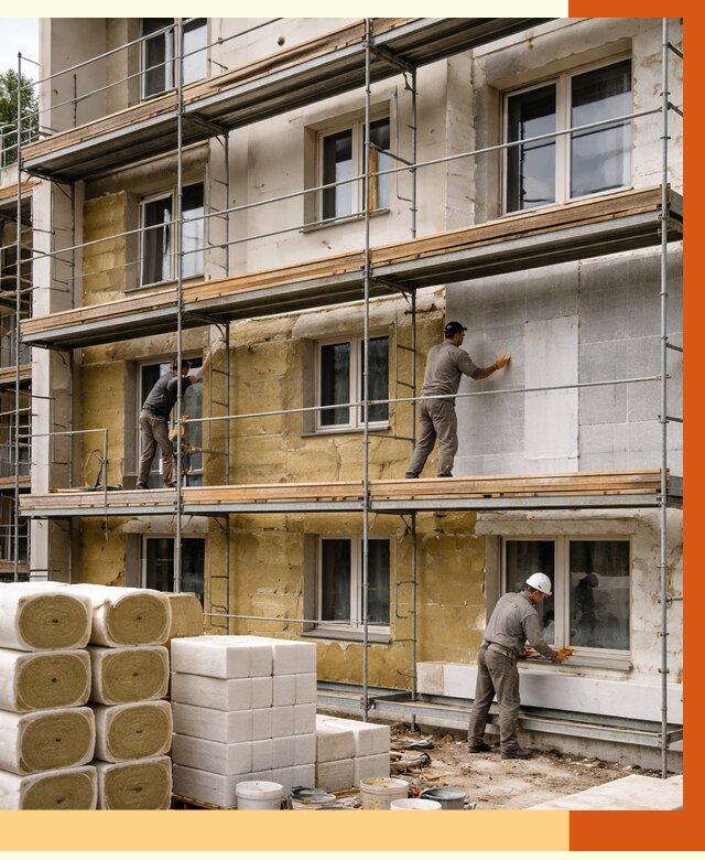 Утепление гостиницы в Майкопе от 7278 руб./м2 — комплексно, ППУ, под ключ | ТепломастерМкп