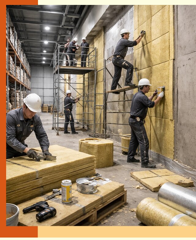 Утепление логистического центра в Майкопе качественно и экономично