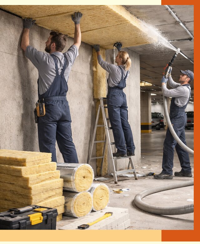 Утепление паркинга в Майкопе от 6874 руб./м2 — работы под ключ | ТепломастерМкп