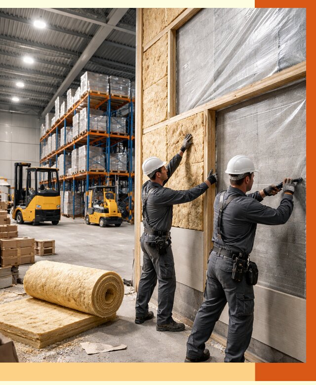 Утепление склада с техникой в Майкопе от 4246 руб./м2 — комплексно под ключ | ТепломастерМкп