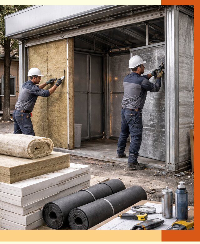 Утепление павильона шаурма в Майкопе под ключ от 1213 руб. за м² | ТепломастерМкп