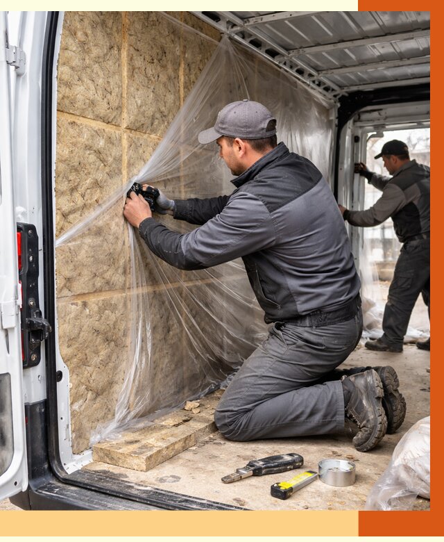 Утепление фургона в Майкопе от 16680 руб/м2 — утепление фургона ППУ и кузова | ТепломастерМкп