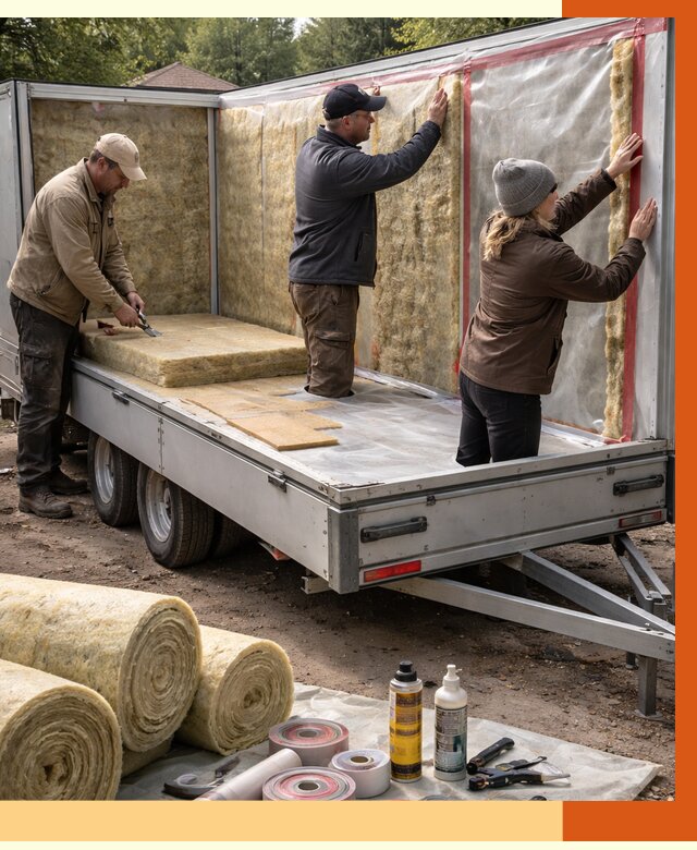 Утепление прицепа в Майкопе под ключ от 12636 руб. — комплекс от ТепломастерМкп