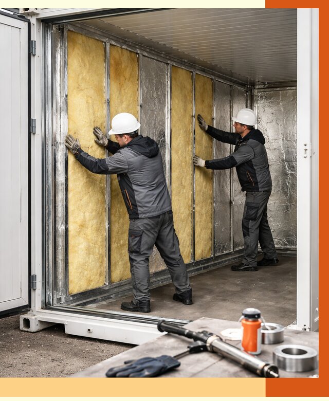 Утепление рефрижераторного контейнера в Майкопе от 45491 руб./м² | ТепломастерМкп