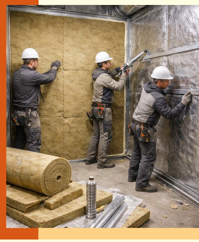 Утепление венткамеры в Майкопе — качественная теплоизоляция и шумопоглощение