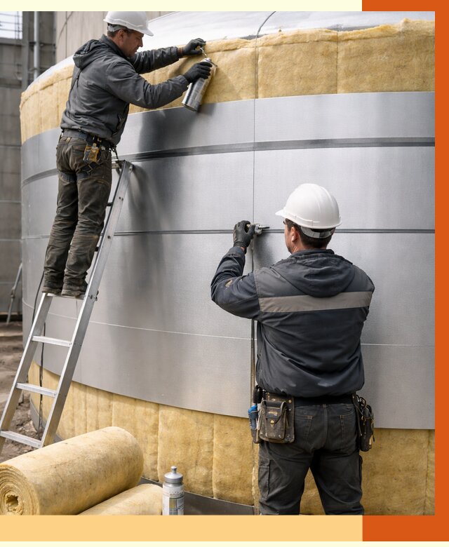 Утепление цистерны в Майкопе пенополиуретаном от 14658 руб. под ключ | ТепломастерМкп