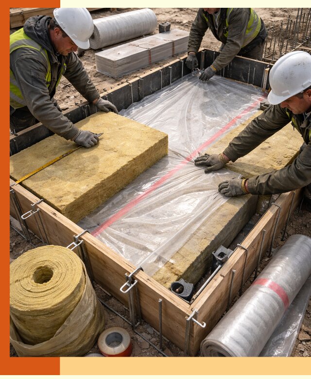 Теплоизоляция опалубки для строительства в Майкопе