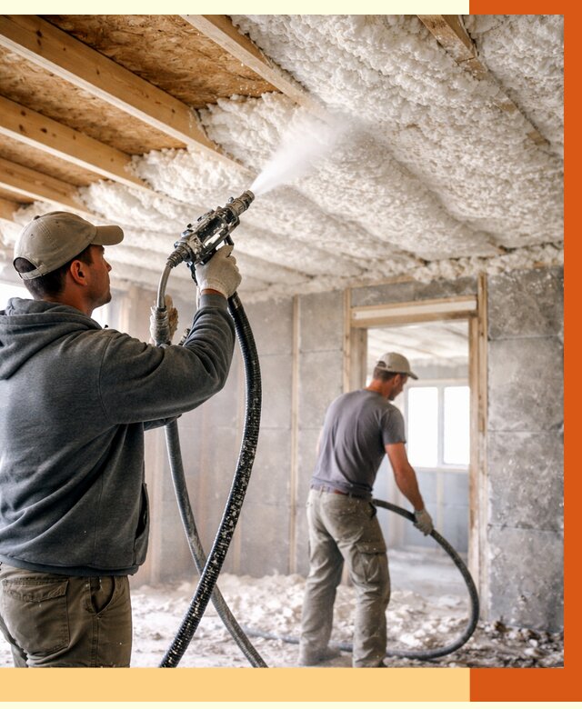 Утепление пеноизолом в Майкопе от 1617 руб./м2 под ключ | ТепломастерМкп