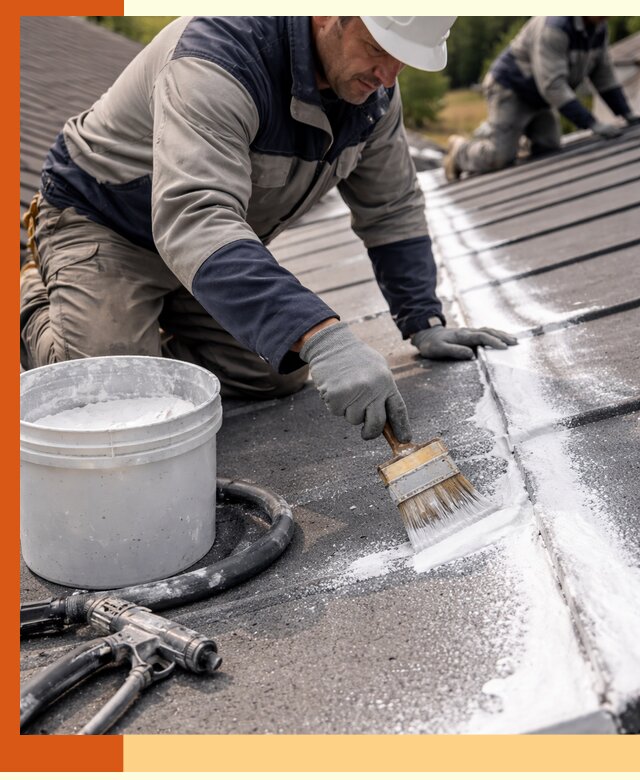 Утепление кровли жидкой теплоизоляцией в Майкопе