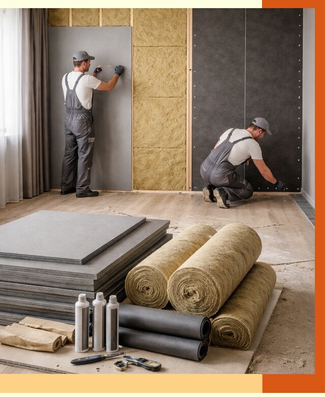 Шумоизоляция дома в Майкопе от 4549 руб/м2 — комплексная звукоизоляция под ключ | ТепломастерМкп