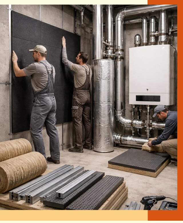 Шумоизоляция котельной в Майкопе от 6571 руб. под ключ | Профессиональная звукоизоляция — ТепломастерМкп