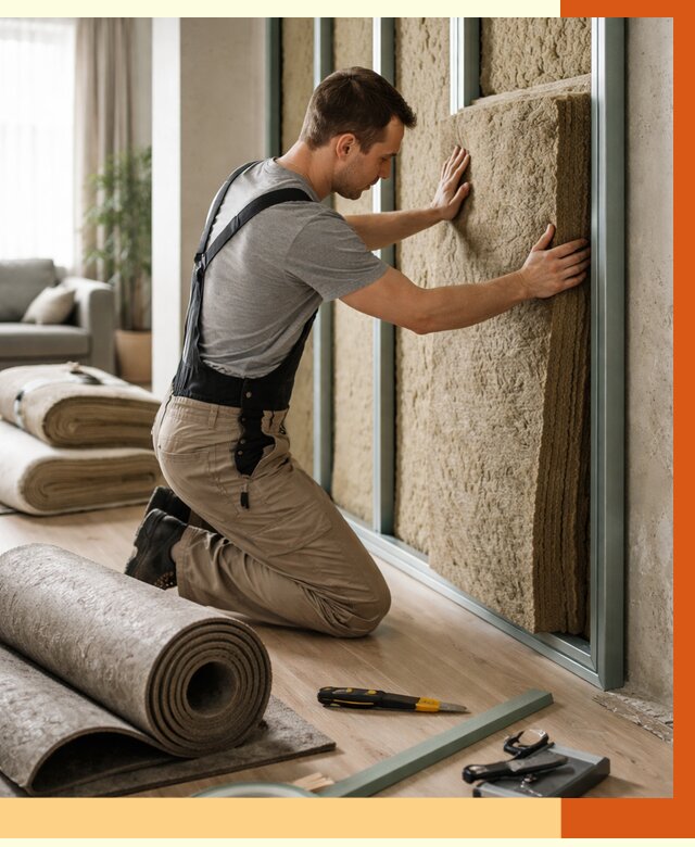 Шумоизоляция перегородок в Майкопе от 1668 руб. за м2 — ТепломастерМкп