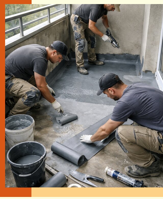 Гидроизоляция балкона в Майкопе: надежная защита от протечек