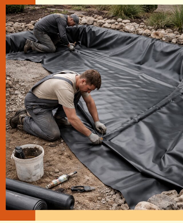 Гидроизоляция пруда в Майкопе: надежная защита и герметизация