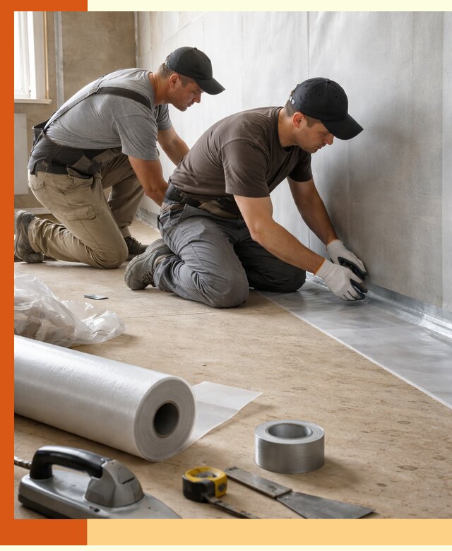 Монтаж пароизоляции для дома и помещений в Майкопе