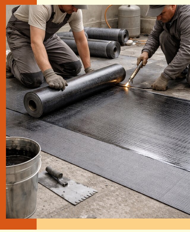 Монтаж гидроизоляционной мембраны в Майкопе для зданий и конструкций