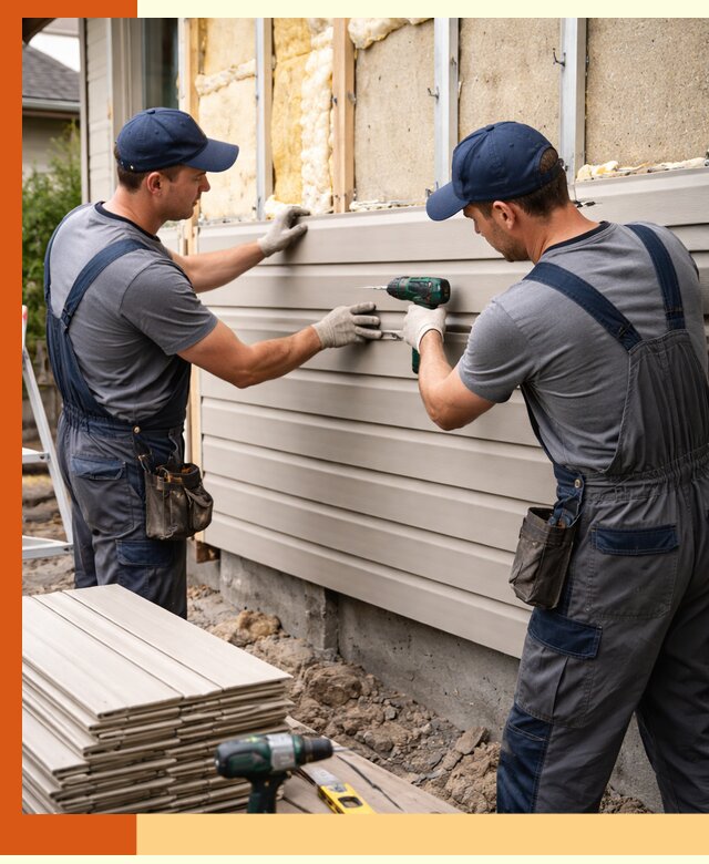 Монтаж сайдинга после утепления в Майкопе качественно и надежно